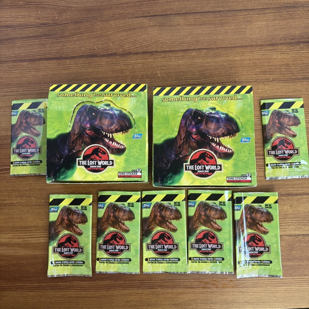 EMPTY Topps The Lost World: Jurassic Park Non-Sport Trading Card Boxes Lot of 2
